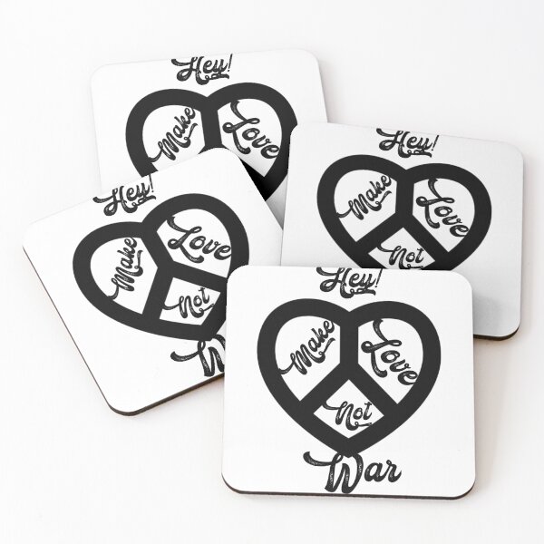 Item preview, Hey! Make love not war, original slogan,V222.  designed and sold by Chakilogy.
