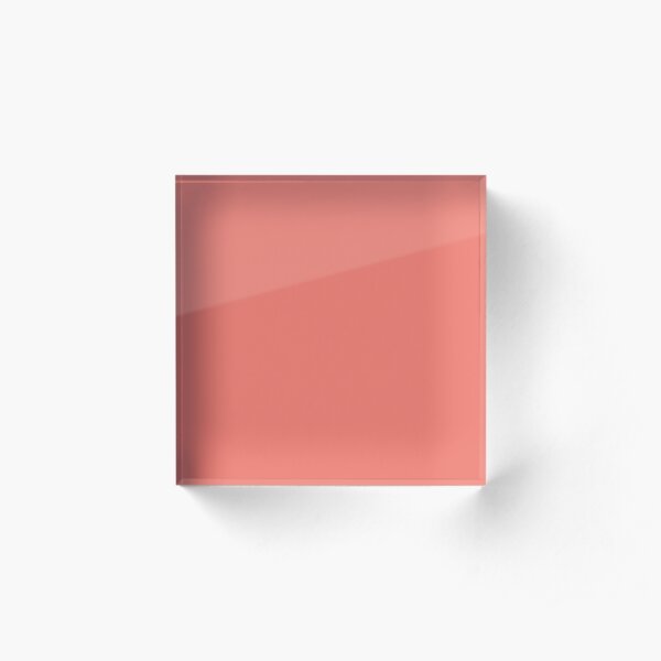 Peach Echo 16-1548 TCX | Pantone | Color Trends | Spring Summer 2016 | Solid Colors | Fashion Colors | Acrylic Block