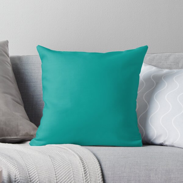 Teal | Teal Green | Solid Color | Throw Pillow