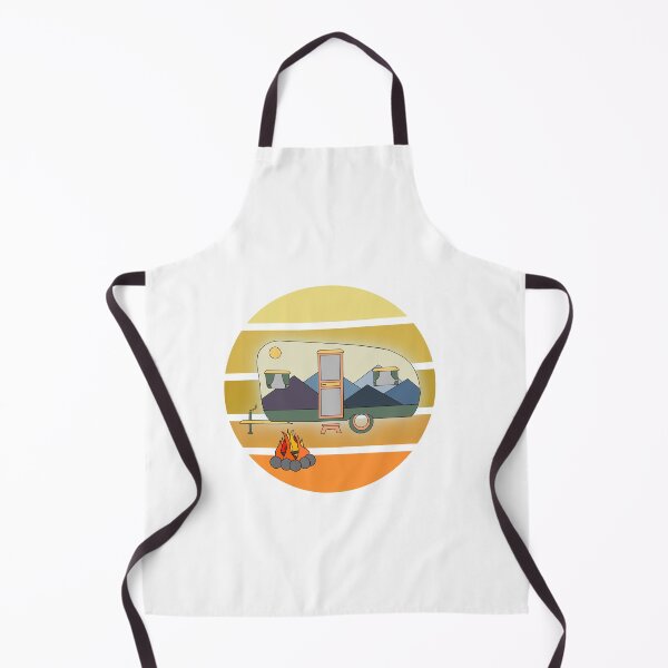 Item preview, Retro camper golden designed and sold by artbycaseylh.