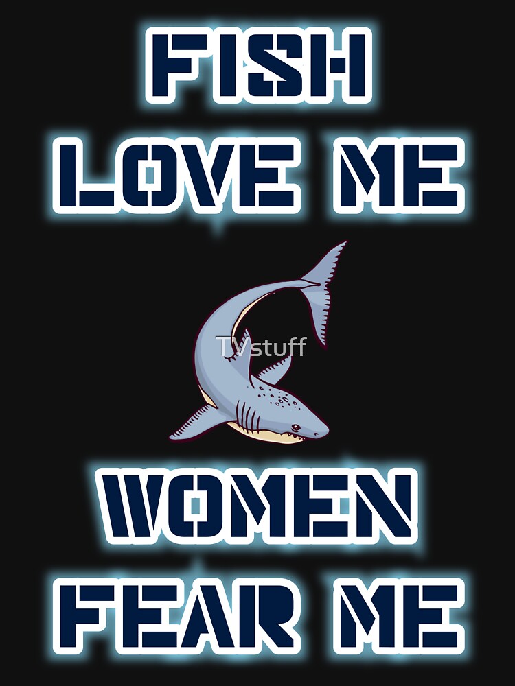 Keep Calm and Shark On Funny Fishing Aquatic Fish Meme Men's T
