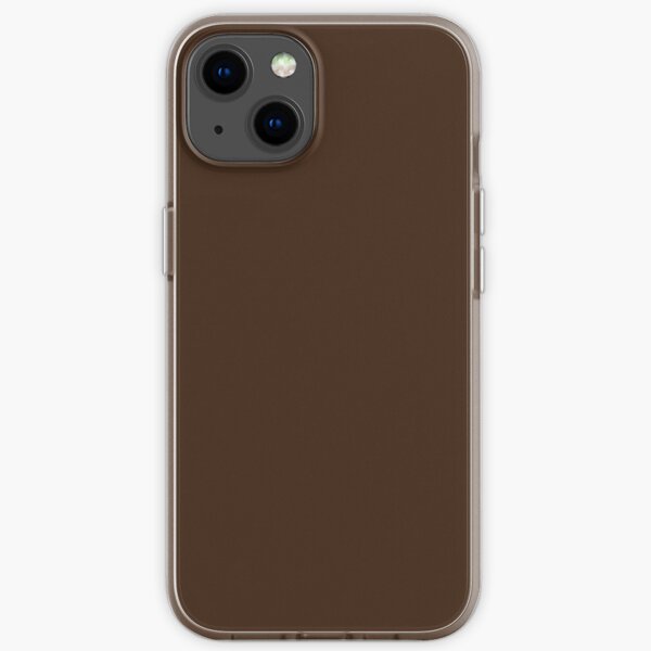 Chocolate Brown | Dark Brown | Solid Color | iPhone Soft Case