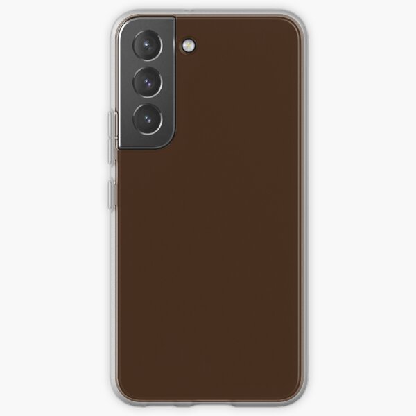 Chocolate Brown | Dark Brown | Solid Color | Samsung Galaxy Soft Case