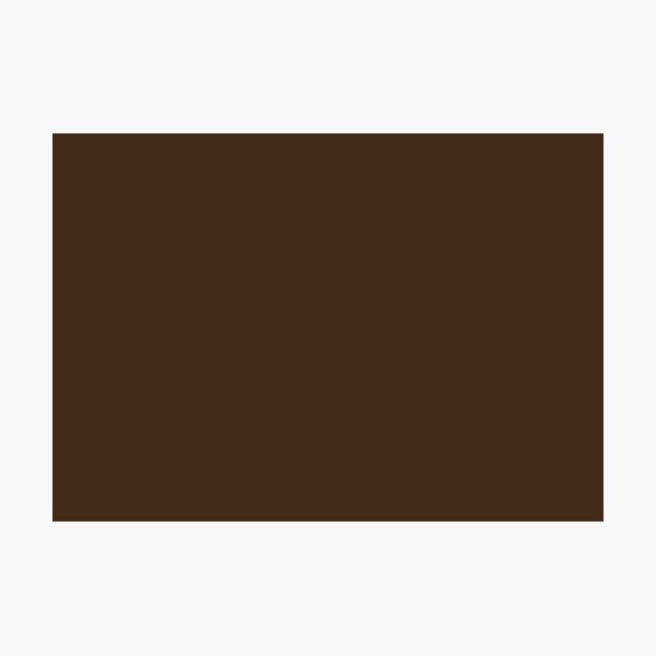 Chocolate Brown | Dark Brown | Solid Color | Photographic Print