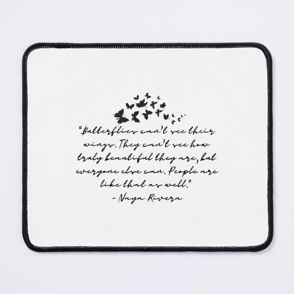 Item preview, Gold Tv Show Naya Rivera Butterfly Quote designed and sold by Clarksandraweat.