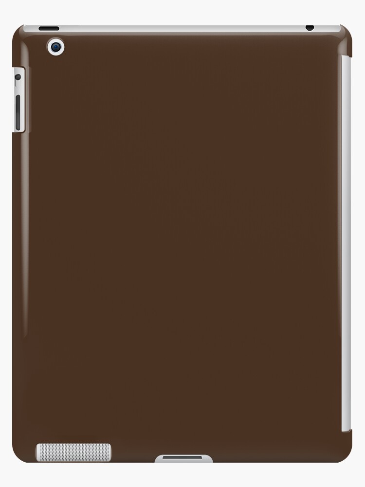 Chocolate Brown | Dark Brown | Solid Color | | iPad Case & Skin