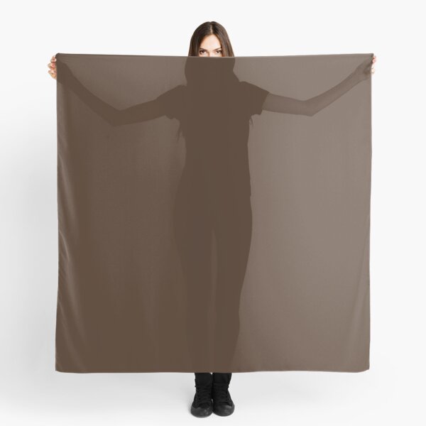 Chocolate Brown | Dark Brown | Solid Color |  Scarf
