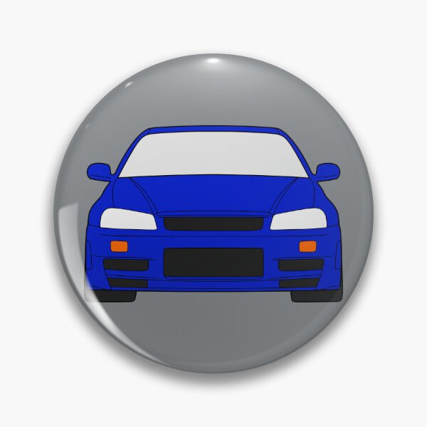 Item preview, Nissan Skyline R34 GTR bayside blue color designed and sold by EdimDesign.