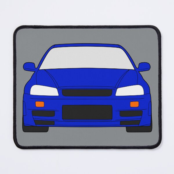 Item preview, Nissan Skyline R34 GTR bayside blue color designed and sold by EdimDesign.