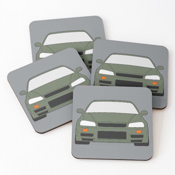 Item preview, Nissan Skyline R34 GTR jade green color designed and sold by EdimDesign.