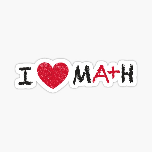 Vinyl Decal Sticker for Wall iPhone iPad Car Love You Hint Math Equation