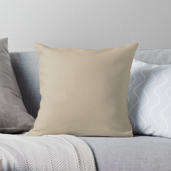 Beige | Solid Color | Throw Pillow