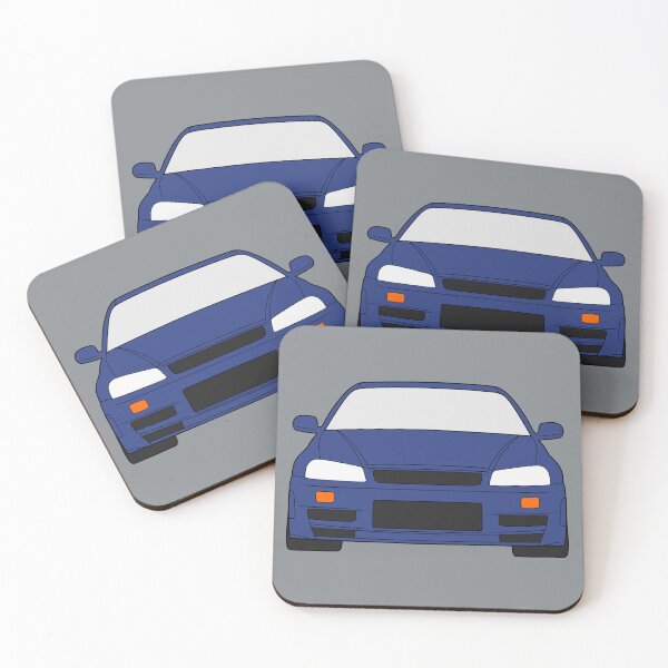 Item preview, Nissan Skyline R34 GTR blue color designed and sold by EdimDesign.