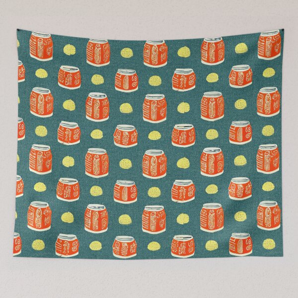 Item preview, Cool retro pattern - soda cans designed and sold by Chillapy.