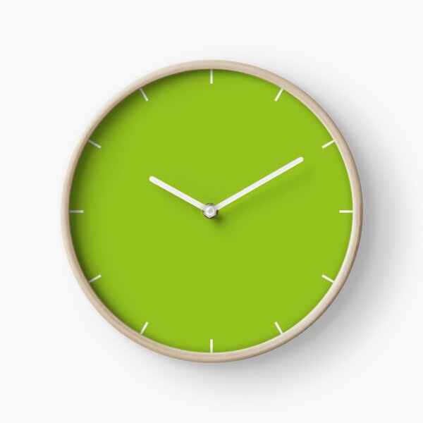 Lime Green | Solid Color | Clock