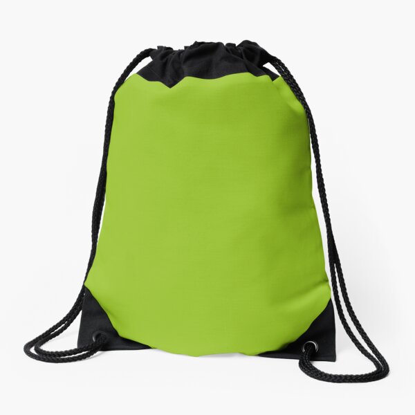 Lime Green | Solid Color |  Drawstring Bag