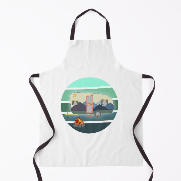 Item preview, Retro camper teal designed and sold by artbycaseylh.