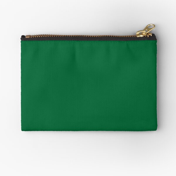 Hunter Green | Dark Green | Solid Color |  Zipper Pouch