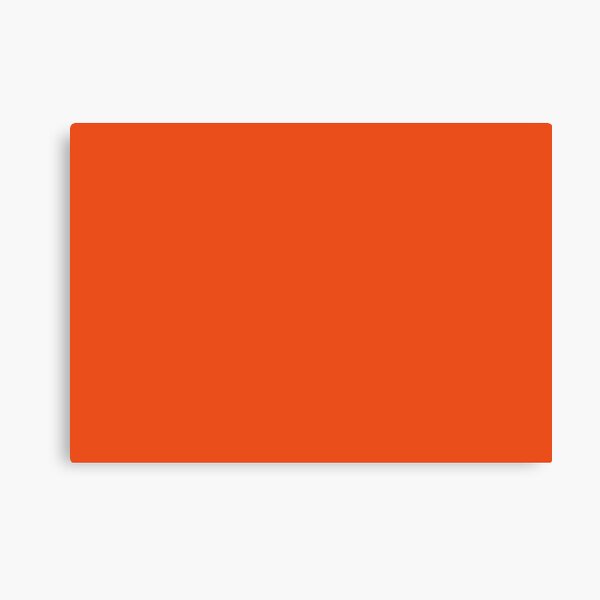 Burnt Orange | Solid Color | Canvas Print