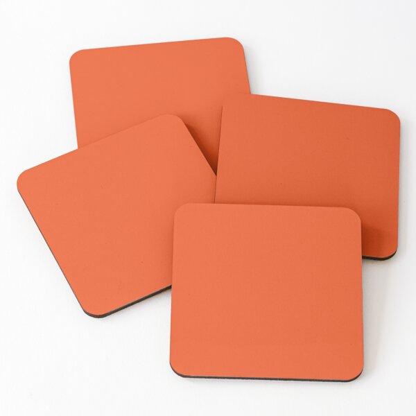 Burnt Orange | Solid Color | Coasters (Set of 4)