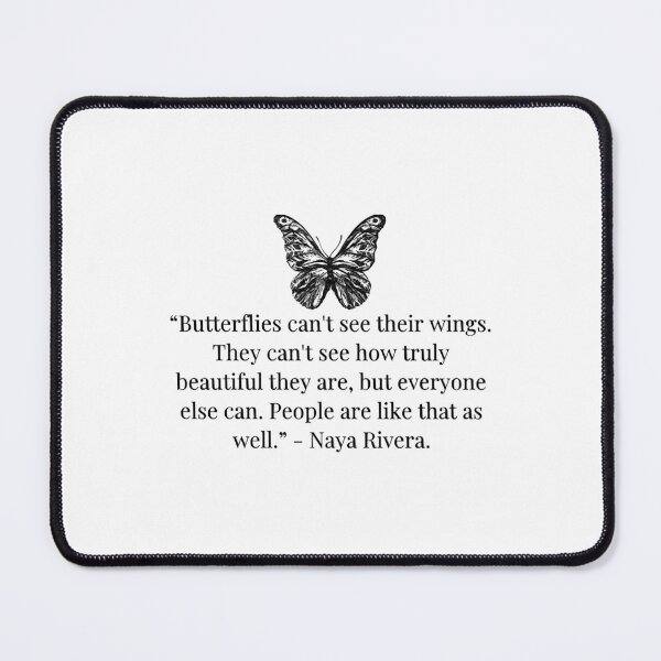 Item preview, Green cast Naya Rivera Butterfly Quote designed and sold by Clarksandraweat.