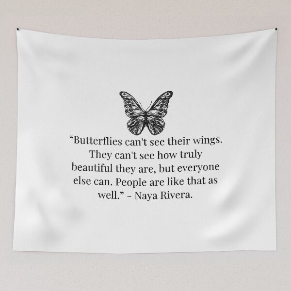 Item preview, Green cast Naya Rivera Butterfly Quote designed and sold by Clarksandraweat.