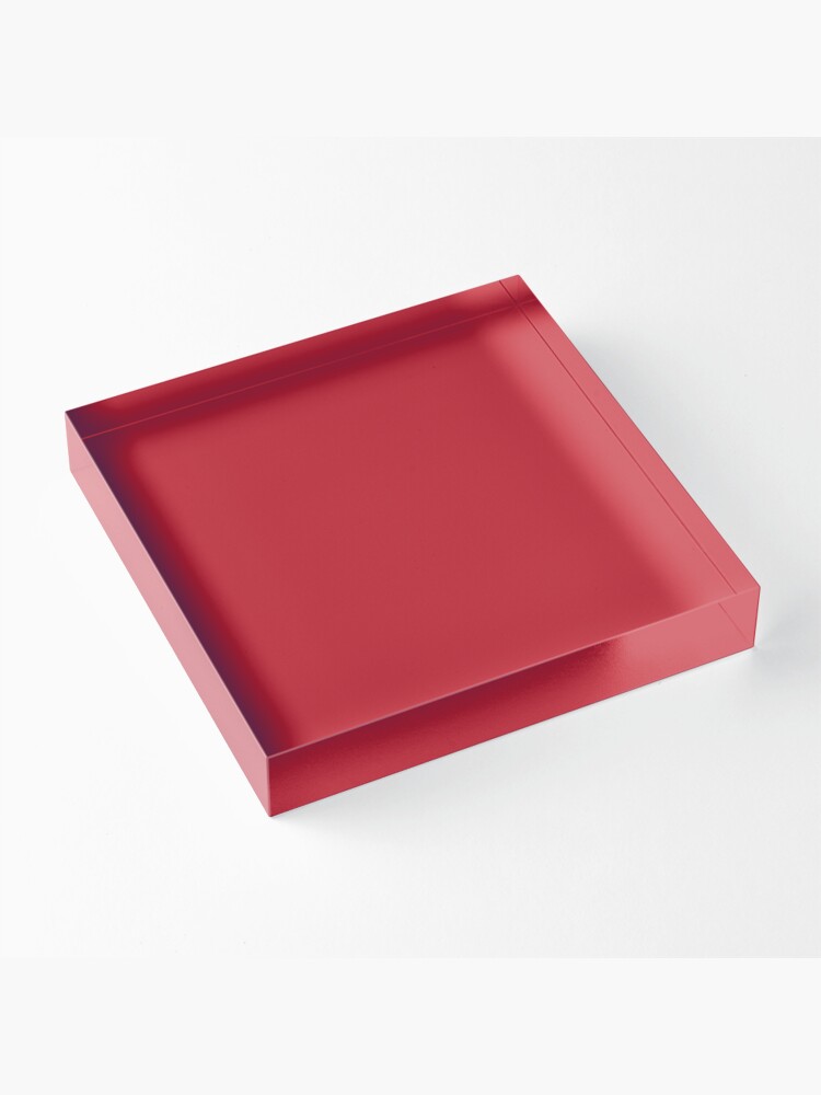 Alternate view of Red | Solid Color | Acrylic Block