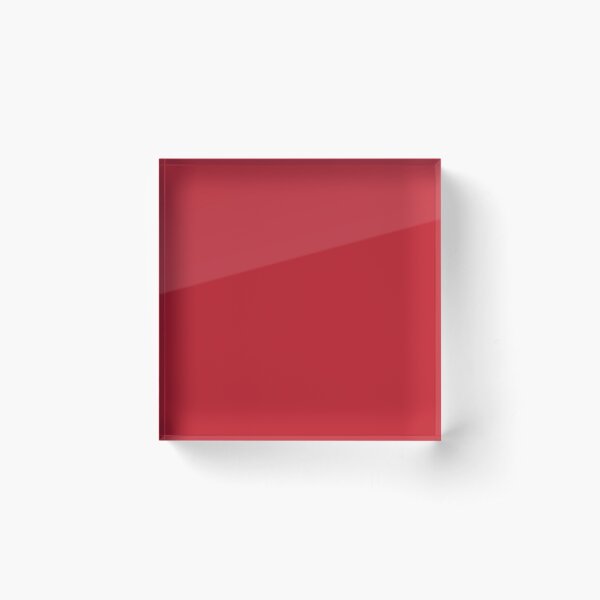 Red | Solid Color |  Acrylic Block