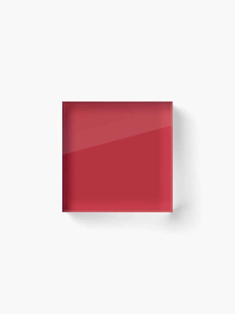 Alternate view of Red | Solid Color | Acrylic Block