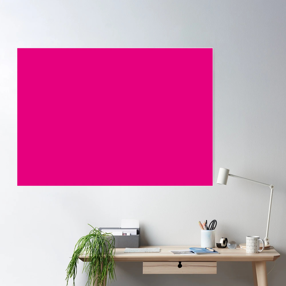 Hot Pink, Solid Color,  Poster for Sale by EclecticAtHeART