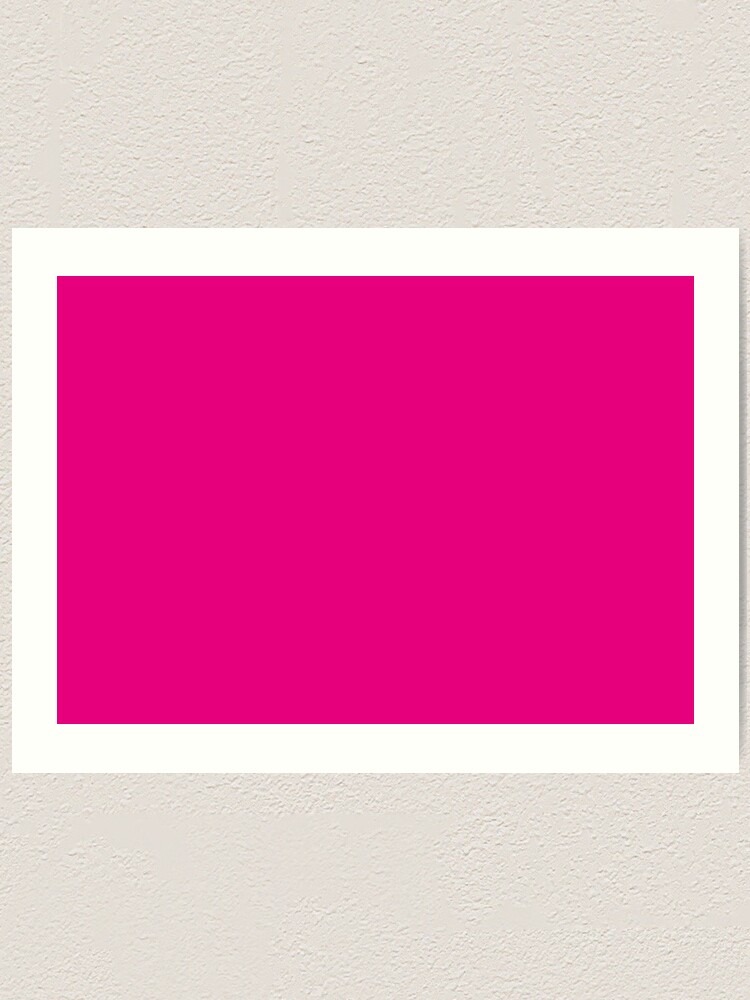 Hot Pink Color Art Print
