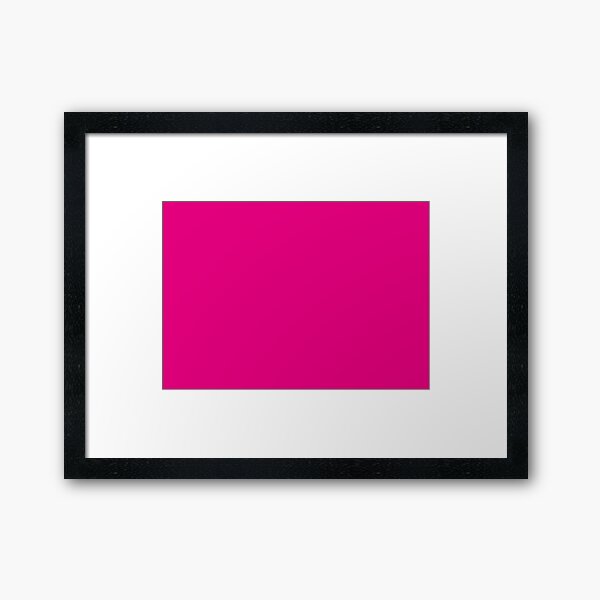 Hot Pink | Solid Color | Framed Art Print