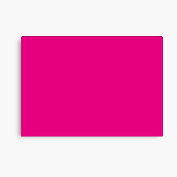 Hot Pink | Solid Color | Canvas Print