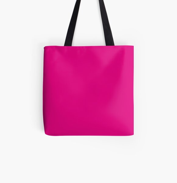 Hot Pink | Solid Color | All Over Print Tote Bag