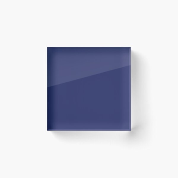 Navy Blue | Dark Blue | Solid Color | Acrylic Block
