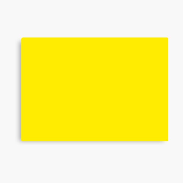 Yellow | Bright Yellow | Solid Color | Canvas Print