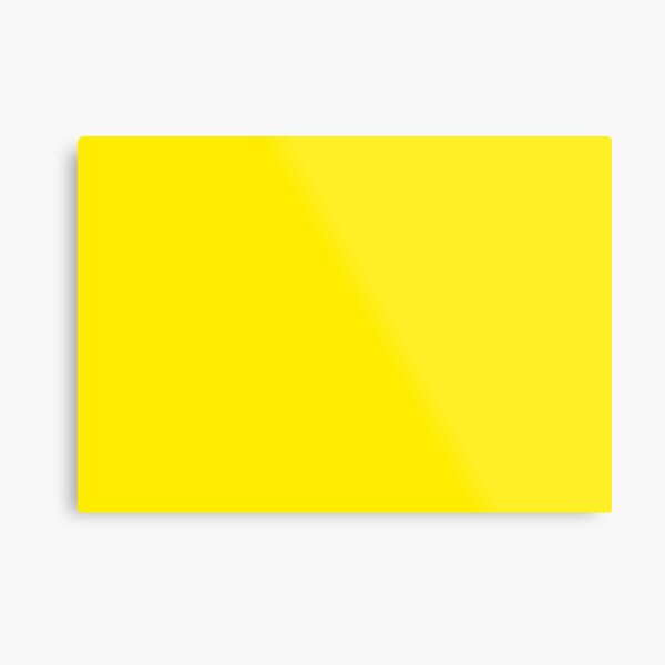 Yellow | Bright Yellow | Solid Color |  Metal Print