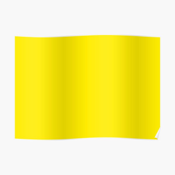 Yellow | Bright Yellow | Solid Color |  Poster