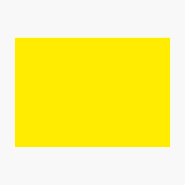 Yellow | Bright Yellow | Solid Color | Photographic Print
