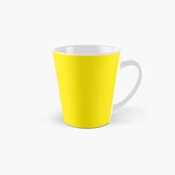 Yellow | Bright Yellow | Solid Color | Tall Mug