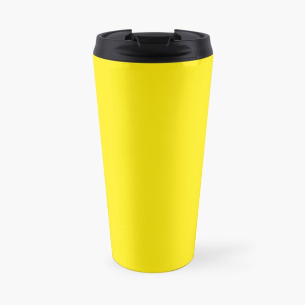 Yellow | Bright Yellow | Solid Color |  Travel Mug