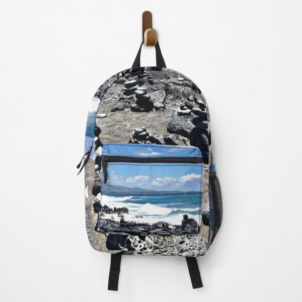 Item preview, Stone pyramids on Tenerife beach at Costa Adeje designed and sold by Shubatdesigns.
