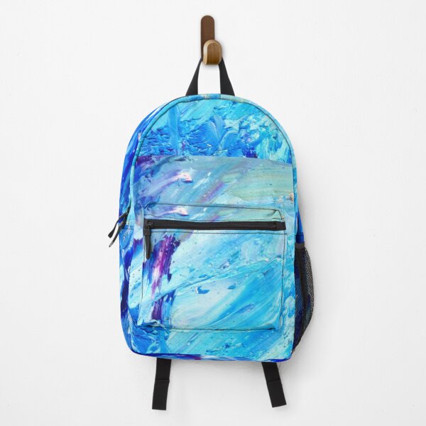 Item preview, Blue smudge brush marks, blue abstract art designed and sold by aasiriartstudio.