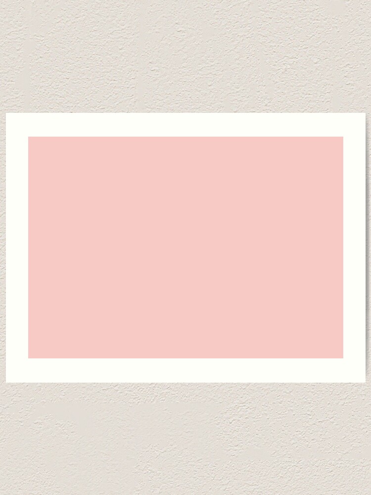 Light Soft Pastel Pink Solid Color Canvas Print by PodArtist