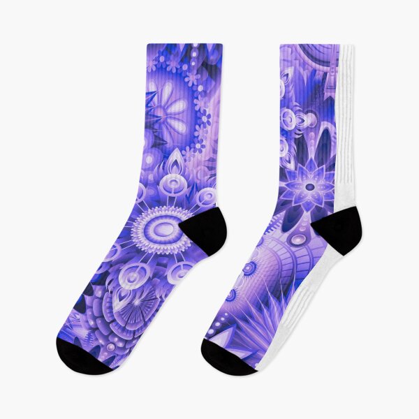 Item preview, Purple Pattern with Unusual Flowers designed and sold by Dven-Clothes.