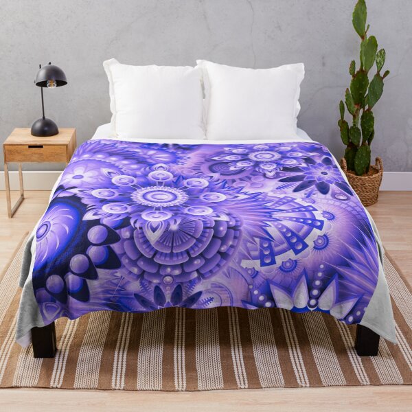 Item preview, Purple Pattern with Unusual Flowers designed and sold by Dven-Clothes.