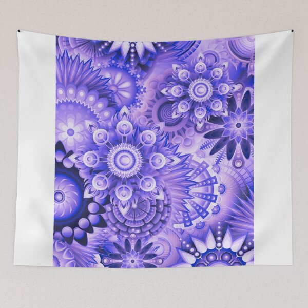 Item preview, Purple Pattern with Unusual Flowers designed and sold by Dven-Clothes.