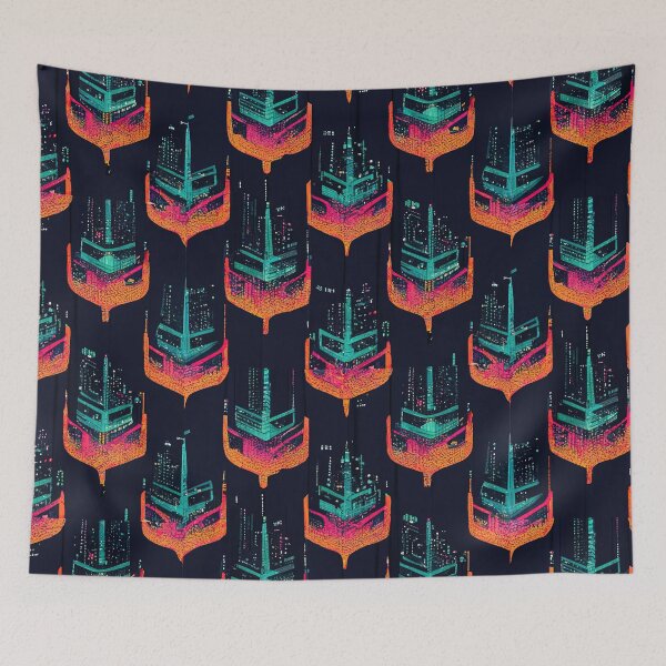 Item preview, cyberpunk retro pattern designed and sold by Chillapy.