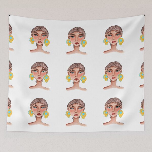 Item preview, Girl with gold earrings  designed and sold by vicomic.