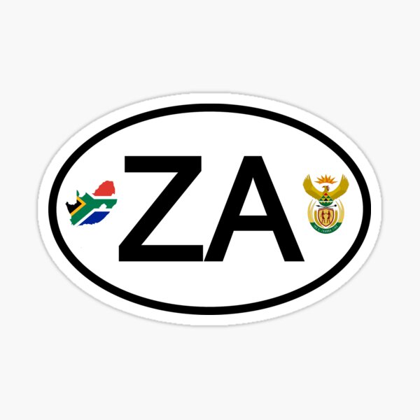 south-africa-country-code-vehicle-registration-sticker-for-sale-by